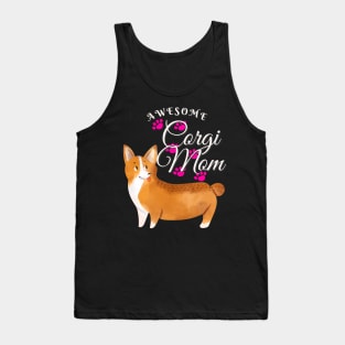 Awesome Corgi Mom Dog Lover Tank Top